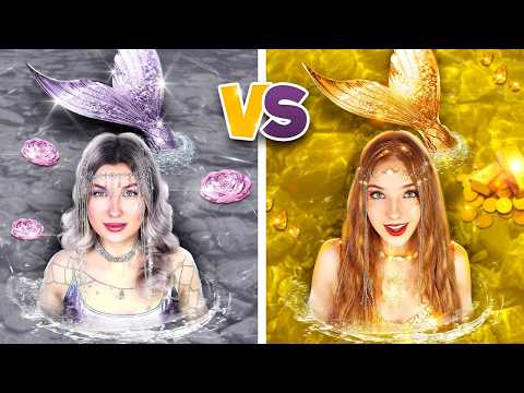 Видео: Серебряная VS Золотая Русалка || Русалка и Вампир Стали Родителями