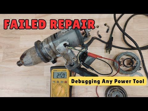 Видео: Неудачный ремонт электрического ударного гайковерта 3/4 дюйма. Методы отладки любого электроинстр...