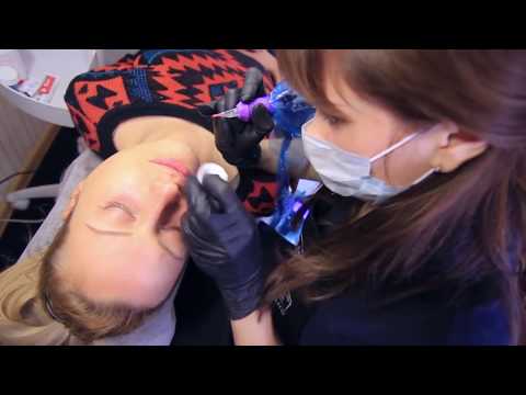 Видео: Перманентный макияж губ: мастер-класс Аллы Ромазановой.