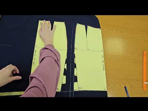 Видео: Обмеловка леал и раскрой прямой юбки