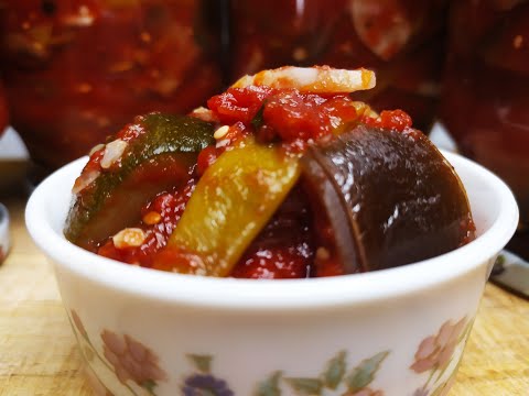 Видео: Лечо из овощей в собственном соку без масла на зиму (без пастеризации)