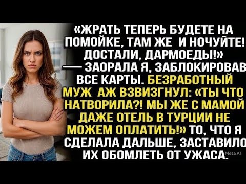 Видео: «Хорошо, что твои родители купили квартиру! У моей мамы как раз забрали дом за долги!» — заявил муж.