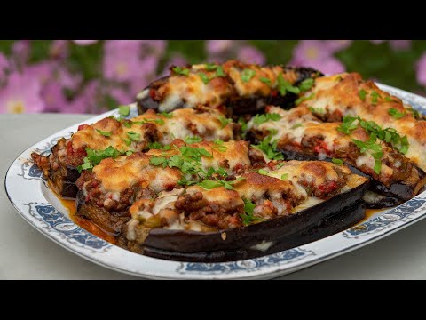 Видео: Баклажаны с Фаршем и Сыром! / Сытный праздничный ужин