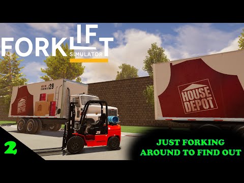 Видео: Forklift Simulator Ep 2: Вилочный погрузчик вокруг дома-склада