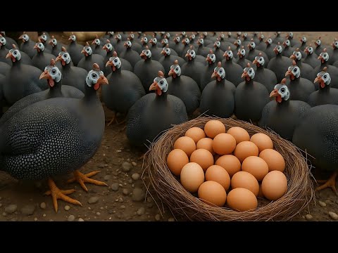 Видео: КАК работает ферма по разведению цесарок: удивительные методы птицеводства, которые увеличивают п...