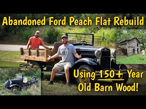 Видео: Заброшенный Ford Model A 31 года выпуска, восстановление Peach Flat! Из 150-летней амбарной древе...