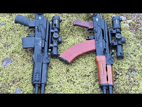Видео: сайга мк 7.62х39 vs сайга мк 5.56х45