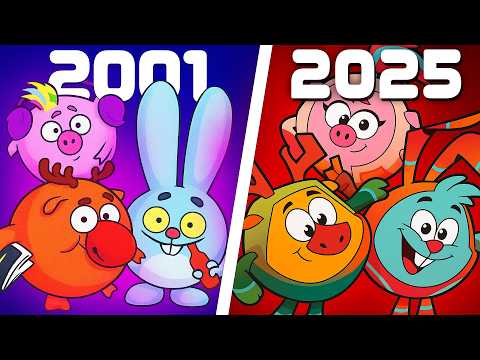 Видео: Эволюция «Смешарики» (2001-2025)