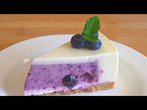 Видео: Черничный чизкейк, без выпечки  / Blueberry Cheesecake / No Bake