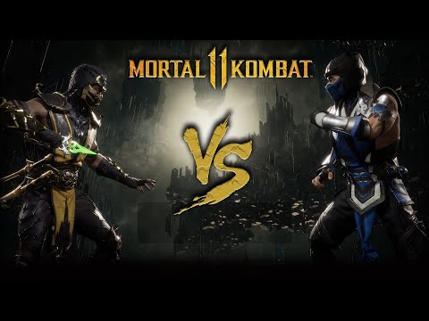 Видео: Mortal Kombat 11 Scorpion vs Sub-Zero | Скорпион против Саб Зиро