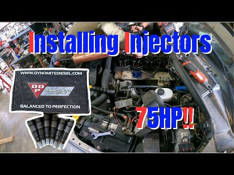 Видео: Установка форсунок DDP 75 л.с. на 24-клапанный двигатель Cummins 1999 года выпуска
