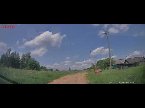 Видео: Деревня Островки, Крупский район, Минская область. Облака плывут. Облака движутся. Быстрые облака.