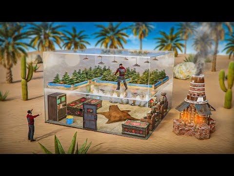 Видео: Живу в Прозрачном Доме целый Вайп! Игроки видят мои Лутовые в Раст Rust