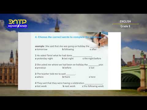 Видео: 8-класс | Англис тили / Английский язык | A memorable journey (writing)