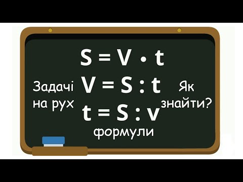 Видео: Задачі на рух. Формули пошуку швидкості, часу, відстані. 4 клас.