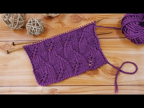 Видео: Невероятно красивый узор спицами ☔