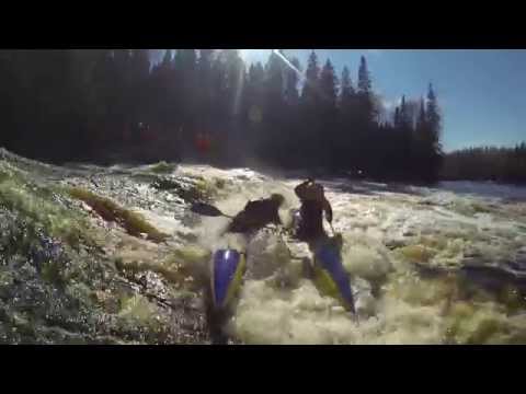 Видео: Порог Мельница. Река Уксунйоки, 03.05.2014
