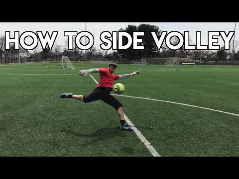 Видео: Как выполнять боковой удар с лёта — тренировка вратаря