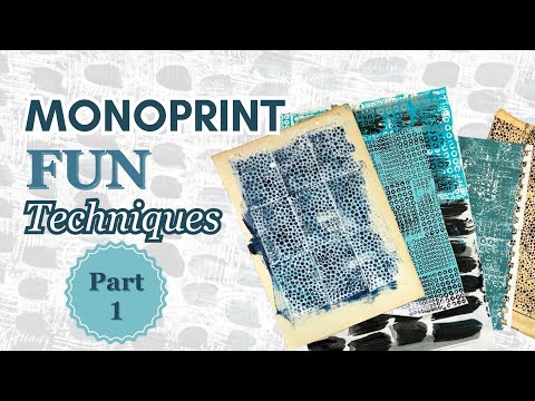 Видео: Учебное пособие по Monoprint — создание красивых коллажных бумажных форм
