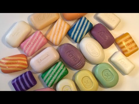 Видео: Cutting a lot of dry multicolored soap / ASMR / Режу много сухого современного мыла / АСМР