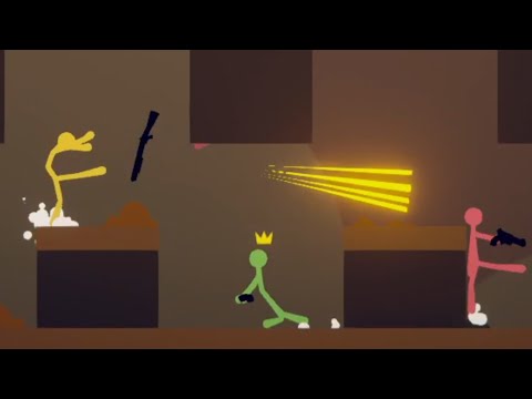 Видео: Жёсткое мочилово в Stick Fight: The game