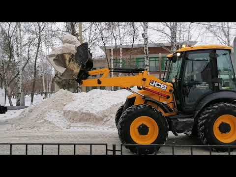 Видео: Работа по погрузке снега! Jcb 4cx🚜✌️⚒️💪👍