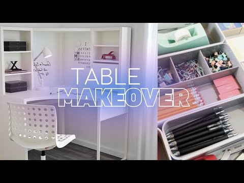 Видео: организация рабочего стола | pinterest table makeover, уборка, хранение🧺📦📂