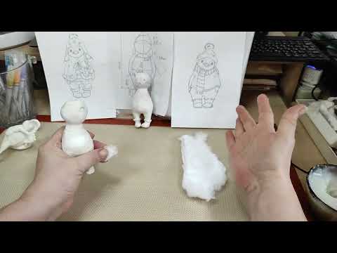 Видео: 🐧🐧Ватная игрушка ПИНГВИНЧИКИ.  Урок 4.  Лепим мордочку.