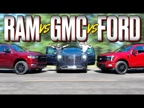 Видео: Ford против GM против Ram: кто строит лучший пикап?