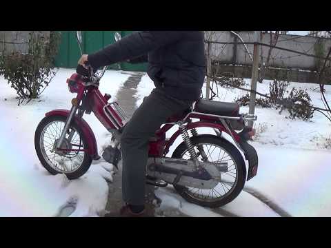 Видео: Мопед ДЕЛЬТА заводим зимой, 2