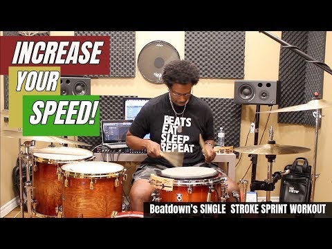 Видео: РАЗВИТИЕ СКОРОСТИ с помощью тренировки Beatdown's Single Stroke Sprint