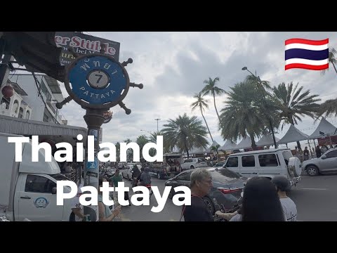 Видео: Паттайя Бич-роуд soi7 - soi13, Таиланд Кругосветное путешествие 9