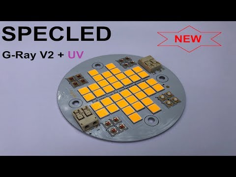 Видео: Светодиодный модуль для растений G-Ray V2 +UV +IR. Круче Cree CXB3590! Светодиодная фитолампа