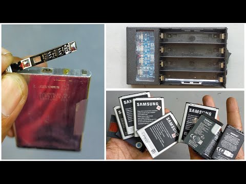 Видео: Использование использованных мобильных аккумуляторов для 18650 литиевых аккумуляторов