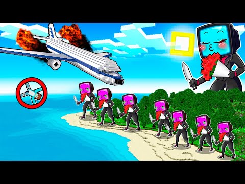 Видео: КРУШЕНИЕ НА ОСТРОВ ТВ ВУМЕН В МАЙНКРАФТ! КРАСЯ TVWOMAN MINECRAFT