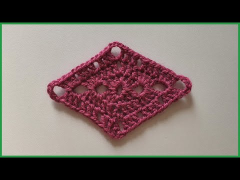 Видео: Вязаный ромб крючком. Вязание крючком / Knitted Diamond