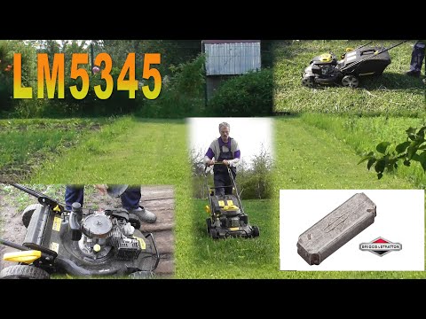 Видео: Газонокосилка LM5345, первые впечатления после года эксплуатации