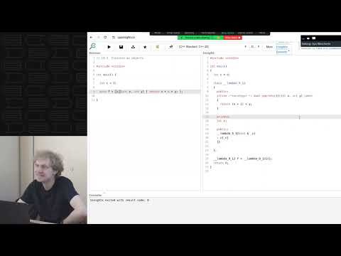 Видео: Лекция 54. Объекты замыканий. Обобщенные лямбды. Рекурсивные лямбды.