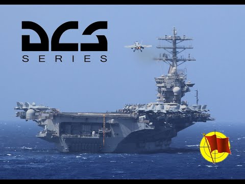 Видео: DCS World: Supercarrier - посадка на авианосец по CASE1 (в хорошую погоду) (перевод)