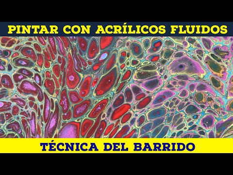 Видео: Техника заливки мазком — жидкая живопись