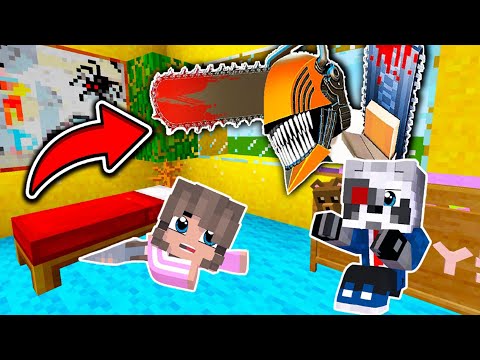 Видео: ЧЕЛОВЕК БЕНЗОПИЛА ПРИШЕЛ К НАМ ДОМОЙ в МАЙНКРАФТ SCP CHAINSAW MAN БЕНЗОПИЛОГОЛОВЫЙ MINECRAFT РАКУН