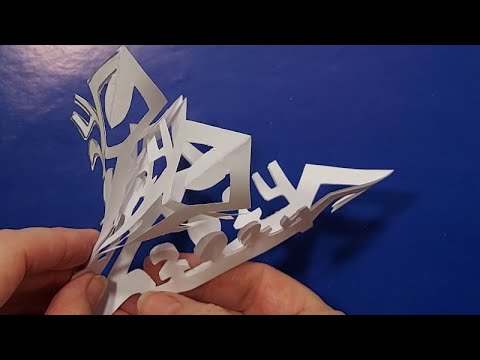 Видео: БРОСАЙ ВСЁ и СМОТРИ!эта СНЕЖИНКА самая НЕОБЫЧАЙНАЯ!как вырезть #снежинки из бумаги #узорыдляснежинок