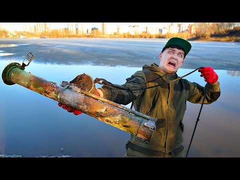 Видео: Эту гигантскую жуткую находку мы подняли со дна с помощью поискового магнита, где затонул...