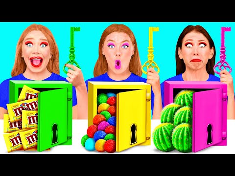 Видео: Выбери Правильный Ключ Челлендж | Эпичная Битва с Едой от BaRaDa Gold Challenge