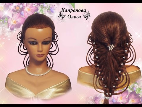 Видео: Прическа Ажурная коса. Kapralova Olga