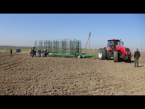 Видео: Испытания новой бороны