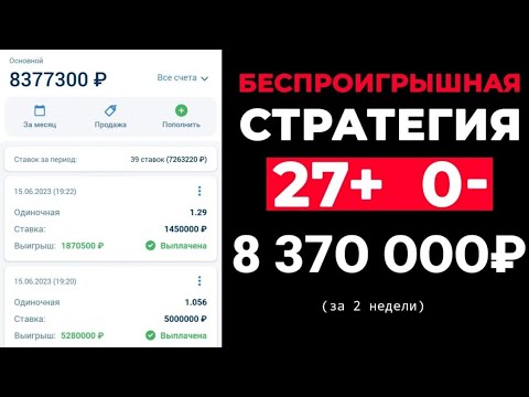 Видео: ✅ 4500% за день! ЛУЧШАЯ СТРАТЕГИЯ и ТАКТИКА на ФУТБОЛ и КИБЕР беспроигрышная стратегия ставок