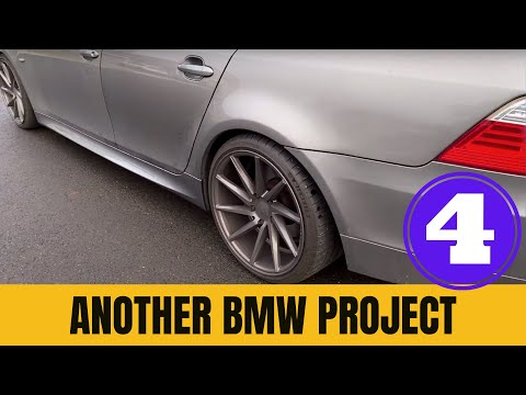 Видео: Еще один проект BMW, часть 04 (боковые юбки M5 на универсале 535xi)