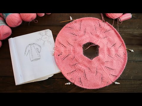 Видео: Пушистый джемпер спицами - ВСЕ РАЗМЕРЫ (часть 1)🦨 Fluffy jumper knitting pattern 🦝