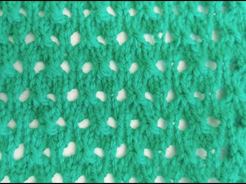 Видео: Простой ажурный узор спицами